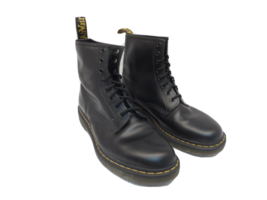 Dr. Martens Air Wair 11822 8 Eye Smooth Leather Boot Black Size 12M - £84.43 GBP