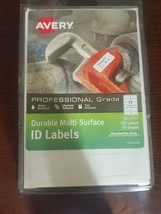 Avery Durable Multi-Surface ID Labels, 3/4 x 1 3/4, White,120 Labels (AV... - $12.82