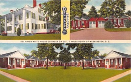 Washington Dc Delhaven White House Cottages~Rt 1~MULTI Image~Berwyn Md Postcard - £6.84 GBP