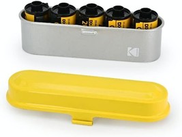Kodak Film Case - For 5 Rolls Of 35Mm Films - Convenient, Retro Steel Ca... - $37.98