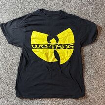 Wu-Tang Logo Graphic T-shirt Tee Men Medium (M) Black Short Sleeve - €7,70 EUR