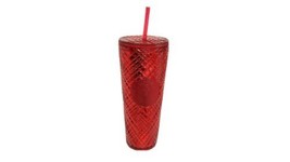 Starbucks 2021 Holiday Red Jeweled Cold Cup Tumbler Venti Siren Mermaid 24oz
