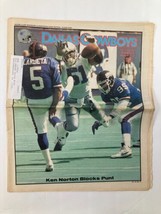 Dallas Cowboys Weekly Newspaper September 19 1992 Vol 18 #14 Ken Norton - £10.59 GBP