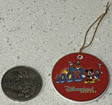 2003 Disneyland Resort Ceramic Disc Ornament and Coin - $17.37