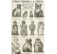 Brownies Figures Palmer Cox 1894 Advertisement Victorian Christmas Toys DWKK16 - £19.97 GBP