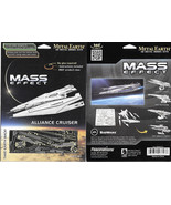 Mass Effect Game Alliance Cruiser Metal Earth 3-D Laser Cut Steel Model ... - £9.99 GBP