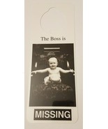 NOS Vintage 1990s Novelty Door Hanger - The Boss is MISSING - $107.65 MXN