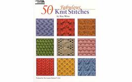 Leisure Arts 50 Fabulous Knit Stitches Knitting Book - £5.53 GBP