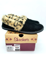 Skechers Cozy Campfire Frisky Gal Leopard Fur Lined Slipper- Black US 8.... - $16.82