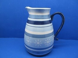 St Nicholas Square Winter Frost 8 1/8&quot; Tall X 5 3/8&quot; Wide Blue/ White Pi... - $29.00