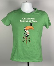 Celebrate Guinness Time Toucan T Shirt Womens Juniors Large Beer Colorful - £17.37 GBP