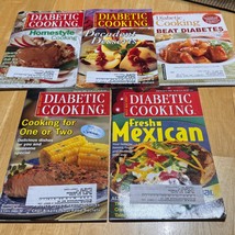 Lot of 5 Diabetic Cooking Cookbooks Magazines Mexican Homestyle Dessert Diabetes - £10.58 GBP