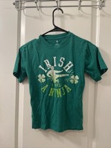 Boys Short Sleeve T-Shirt Graphic Iroish I Was A Ninja Size S 6-7 Green - $24.75