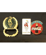 X 2 Georgia 1996 Atlanta Olympic Bavero Cappello Smalto Aggancio Coca Cola - £14.65 GBP