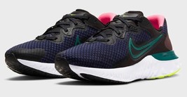 Women&#39;s Nike Renew Run 2 Running Shoes, CU3505 004 Multi Sizes Black/Blacke Blue - £78.96 GBP