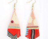 Shion boho earrings for women japan miyuki glass beads handmade woven earring drop thumb155 crop