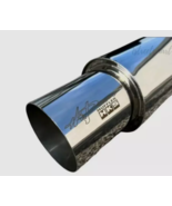 HKS HI-POWER Universal Single Exhaust Muffler Inlet 2.5&quot; Outlet 4.0 in U... - $129.79 CAD