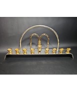 Israeli Karshi Unique Hanukkah Menorah 24 Kt Gold &amp; Silver-Plated - $100.38 CAD