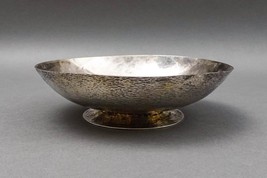 Zacatecas Vintage Mexican 925 Sterling Silver Modernist Textured Bowl 452 Grams - £639.47 GBP