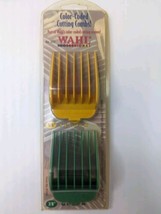 Wahl Professional 3212 Color Coded Cutting Combs Yellow #5 5/8&quot; Green #7... - £9.27 GBP