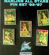 MLB Florida Marlins - All Stars Pinback Set - 1993 through 1997 - New - £9.29 GBP