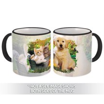 Labrador Retriever Puppy Cats : Gift Mug Cute Decor Animal Lover - £12.59 GBP