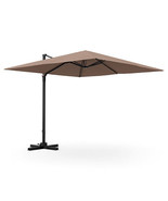 9.5 Feet Square Patio Cantilever Umbrella with 360?° Rotation-Coffee - C... - €198,30 EUR