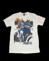 Captain America Wolverine Iron Man Mad Engine Marvel Comics T-Shirt Large Puffy - £78.36 GBP