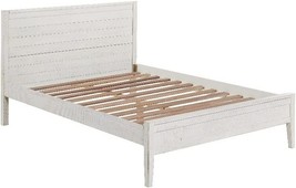 Alaterre Furniture Windsor Panel Wood Full Bed - Driftwood White - £380.41 GBP