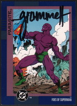 1993 Tom Grummett Signed DC Cosmic Teams Trading Art Card ~ Superman / Parasite - £10.25 GBP