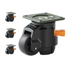 VEVOR Leveling Casters, 4-Pack Heavy Duty 360?° Swivel Caster Wheels Hold u - £45.71 GBP