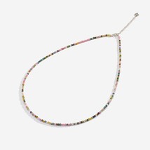 Natural Stone Necklace Spinel/Lapis Lazul/Amazonite/Amethy/Tourmaline/Amethyst   - £21.01 GBP