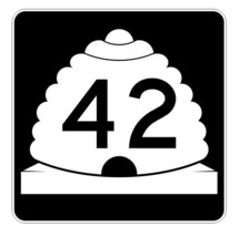 Utah State Highway 42 Sticker Decal R5383 Highway Route Sign - £1.15 GBP+