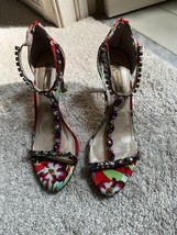 INC Colorful   Crystal Embellished Strappy Sandals Women&#39;s Shoes, 9.5M - $338.70 MXN