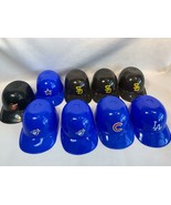 Vintage Set of 9 Mini Baseball Helmets Sports Products Cubs Dodgers Mari... - $9.00