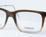 HARBOUR CXIV 012 TRANSPARENT GRADIENT BROWN /SILVER EYEGLASSES GLASSES 5... - $155.42