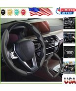 Stylish Black Carbon Fiber Steering Wheel Protector - Safe &amp; Easy to Ins... - $490.86 MXN