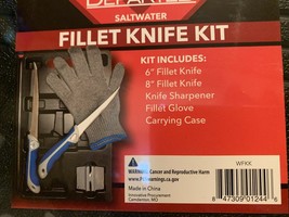 Departed Fillet Kit, 6&quot; and 8&quot;, Glove, Sharpener BRAND NEW - $18.99