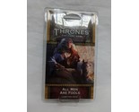 A Game Of Thrones The Card Game All Men Are Fools 2nd Edition Chapter Pack - $26.72