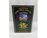 Vintage First Cold Pressed Extra Virgin Olive Oil Racconto Empty Tin - £44.69 GBP
