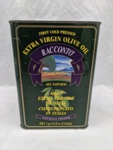 Vintage First Cold Pressed Extra Virgin Olive Oil Racconto Empty Tin - £44.75 GBP