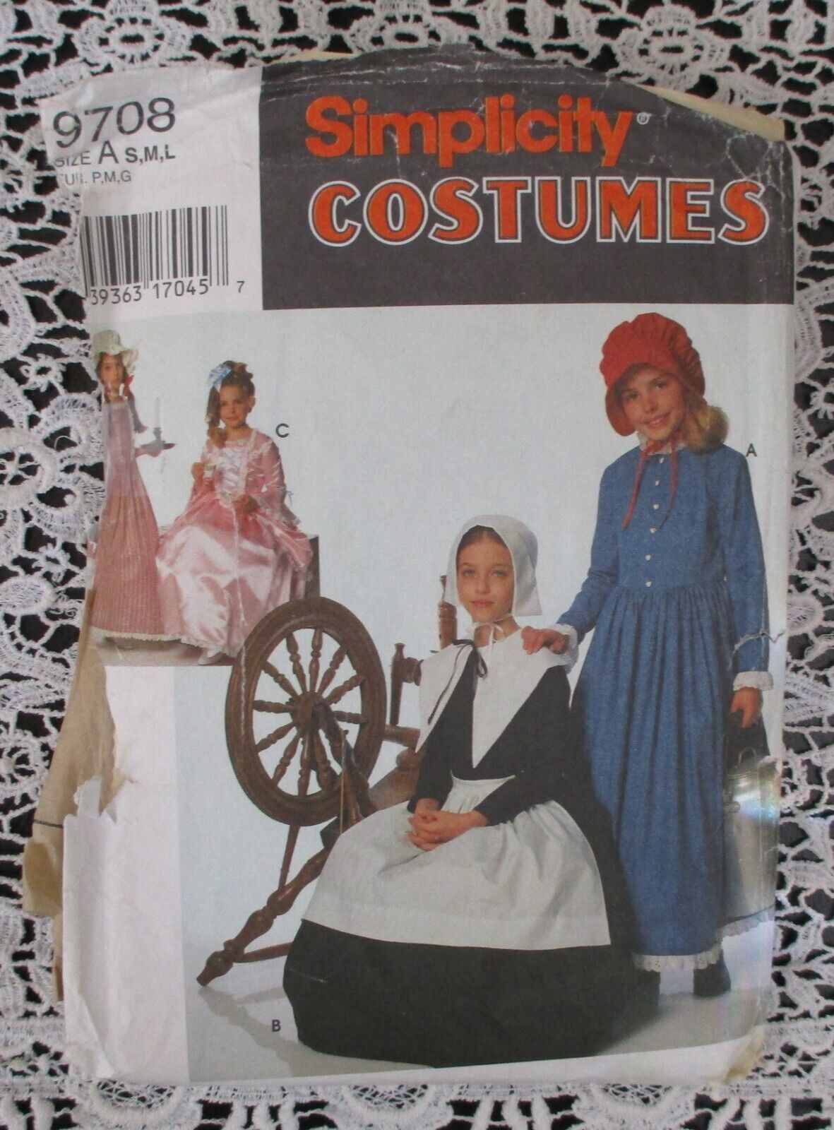 Primary image for Simplicity 9708 Child's Puritan, Centennial & 18th and 19th Century Costumes