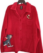 Warner Bros Tom And Jerry Jacket Size Large Fuscia Vintage  - $46.40