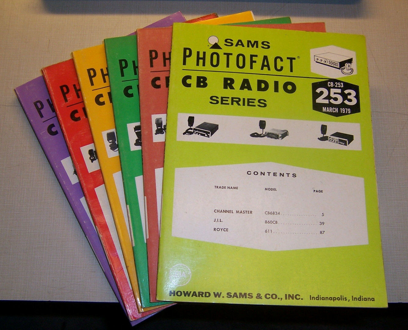 Sams Photofact CB Radio Series Book / Schematics, CB-87 to CB-89 - $3.16