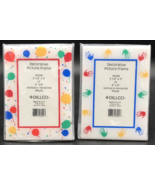 2 Children at Play Picture Frames Plastic Colorful Hands &amp; Party Balloon... - £4.61 GBP