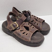 Skechers Womens Size 6 Sandals Jammer Brown Leather Vintage Chunky Y2K S... - £63.63 GBP