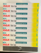 RCA VHS T-120H Standard Grade Video Tape 10-Pack New - £33.59 GBP