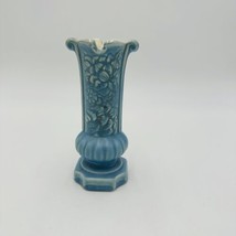 Red Wing Pottery Vase Blue Magnolia #1190 MCM Home Decor Vintage - £28.65 GBP
