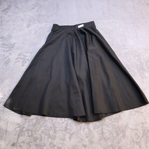 Timing Round Full Skirt Women Small Black Midi Length Casual Elastic Waist - £14.73 GBP