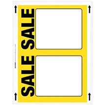 Sale Wtrprf Sign 7&quot;X5&quot; - $70.26 CAD
